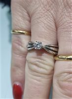 Ring Woman in Gold Diamante ANOR-115-286